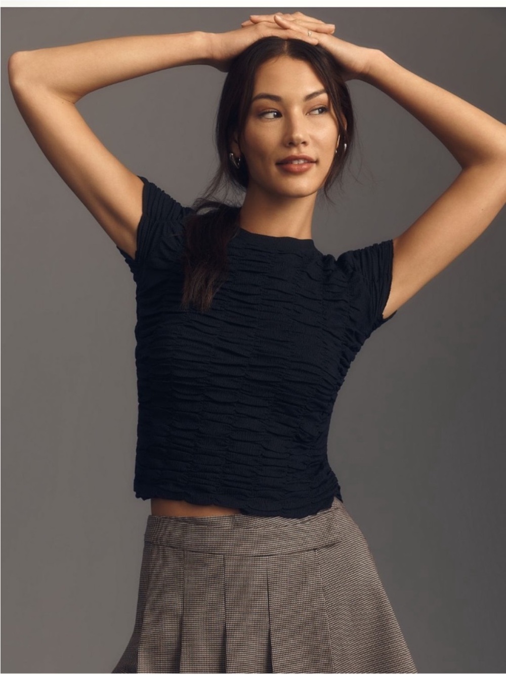 Anthropologie Textured Baby Tee